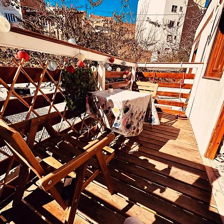 Apartament Precioso Con A/a En Ruzafa Con Terracita Privada Y Acceso A Un Jardin, 2-3 Personas Walencja